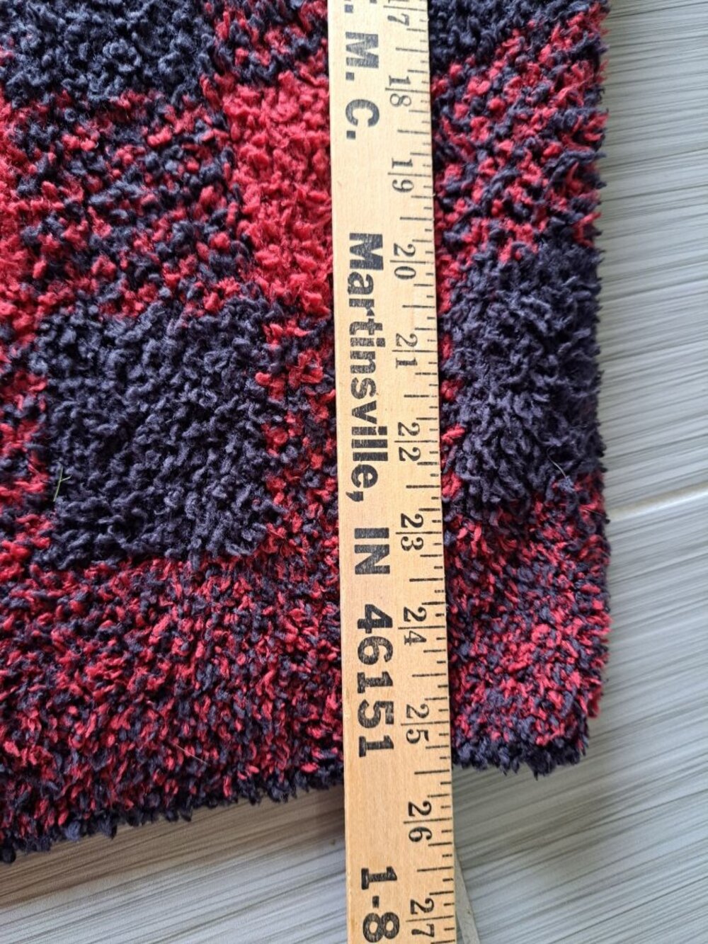 Skims Cozy Buffalo Plaid Knit Pullover Sweater Red & Black Womens L/XL Warm - Picture 10 of 10